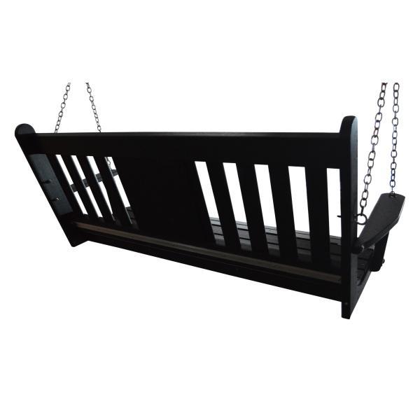 5 ft Poly Traditional English Swing with Monogram5 ft Poly Traditional English Swing with Monogram - The Charming Bench Company