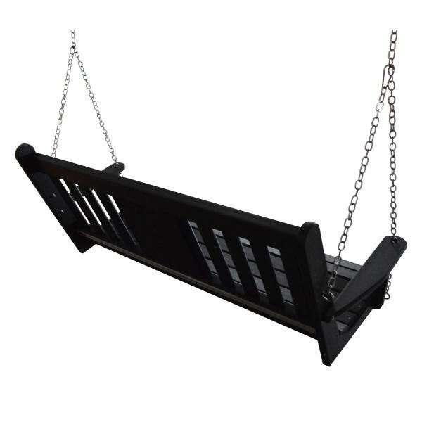 5 ft Poly Traditional English Swing with Monogram5 ft Poly Traditional English Swing with Monogram - The Charming Bench Company