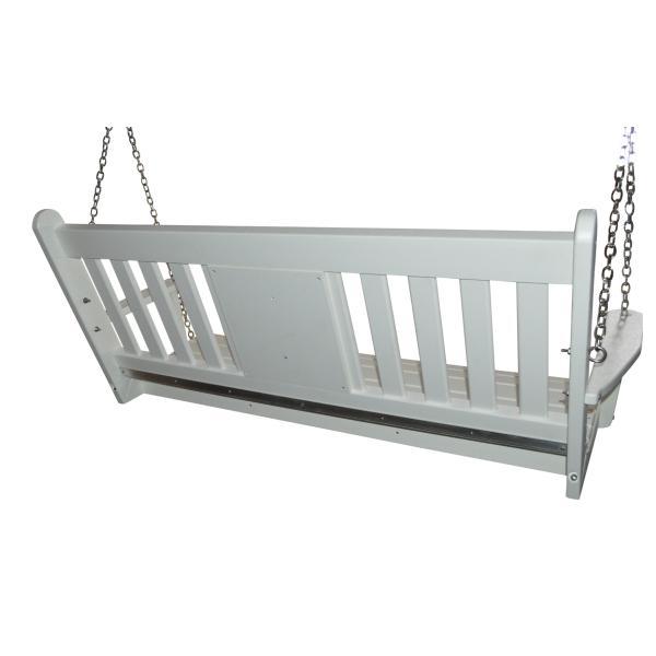 5 ft Poly Traditional English Swing with Monogram5 ft Poly Traditional English Swing with Monogram - The Charming Bench Company