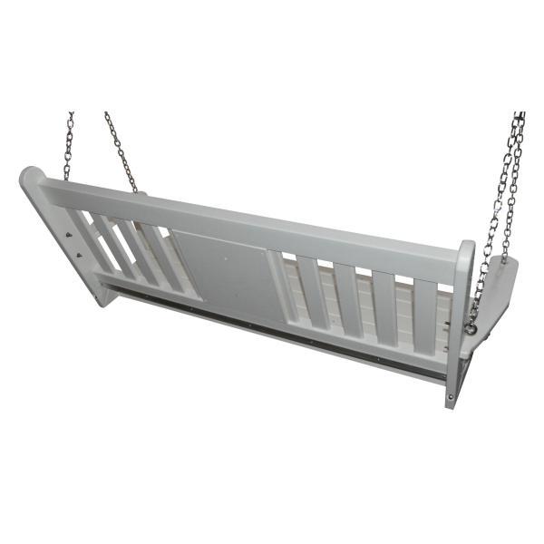 5 ft Poly Traditional English Swing with Monogram5 ft Poly Traditional English Swing with Monogram - The Charming Bench Company