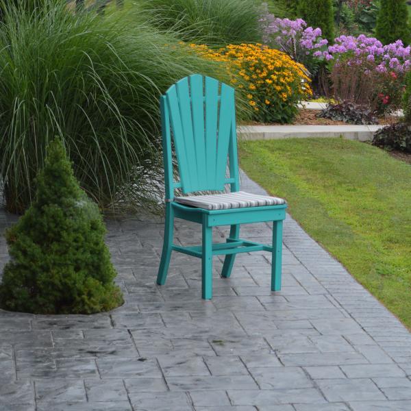 A &amp; L Furniture Adirondack Dining Chair Outdoor Chairs Aruba Blue