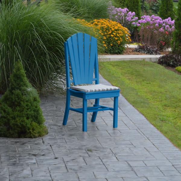 A &amp; L Furniture Adirondack Dining Chair Outdoor Chairs Aruba Blue