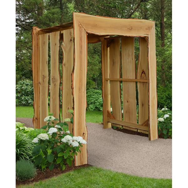 A &amp; L Furniture Appalachian Arbor Porch Swing Stands 5ft / Unfinished
