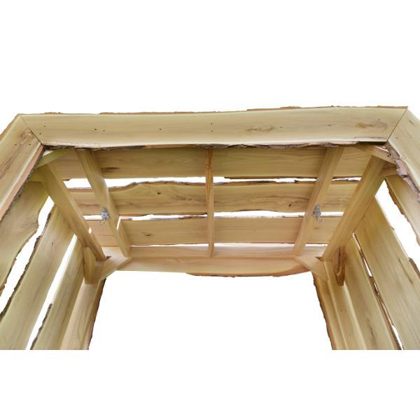 A &amp; L Furniture Appalachian Arbor Porch Swing Stands 5ft / Unfinished
