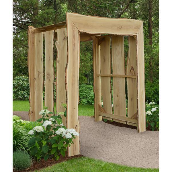 A &amp; L Furniture Appalachian Arbor Porch Swing Stands 5ft / Unfinished