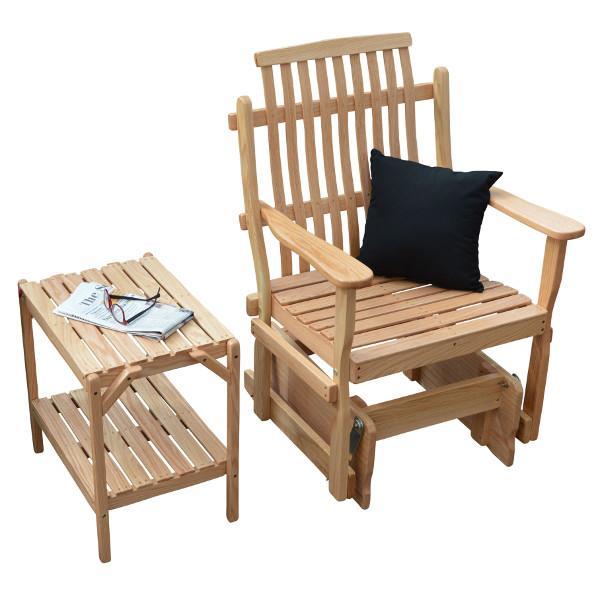 A &amp; L Furniture Bent Oak Glider Chair Glider Chair Natural