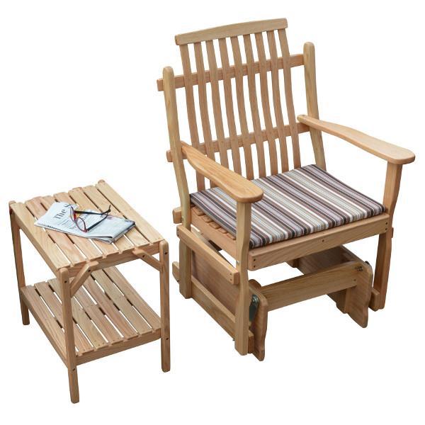 A &amp; L Furniture Bent Oak Glider Chair Glider Chair Natural