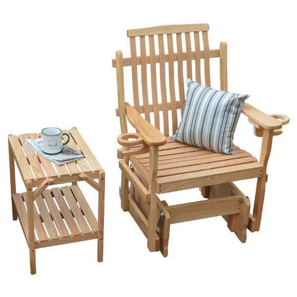 A &amp; L Furniture Bent Oak Glider Chair Glider Chair Natural