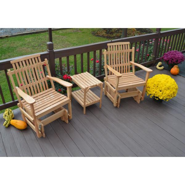A &amp; L Furniture Bent Oak Glider Chair Glider Chair Natural