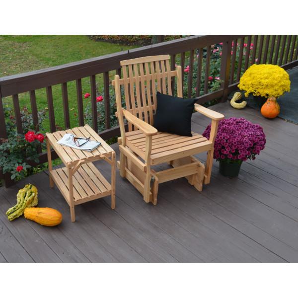 A &amp; L Furniture Bent Oak Glider Chair Glider Chair Natural
