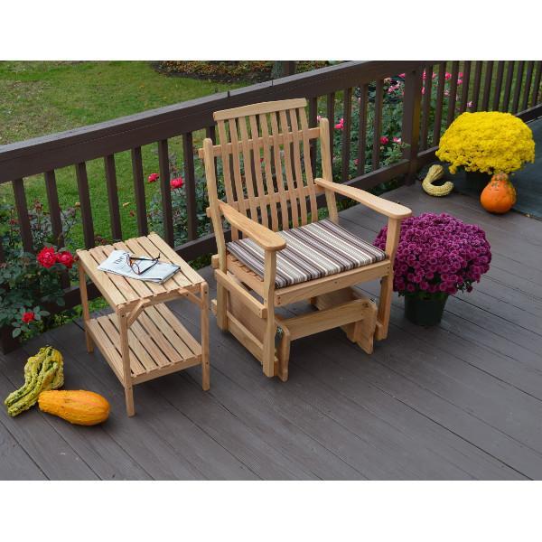 A &amp; L Furniture Bent Oak Glider Chair Glider Chair Natural