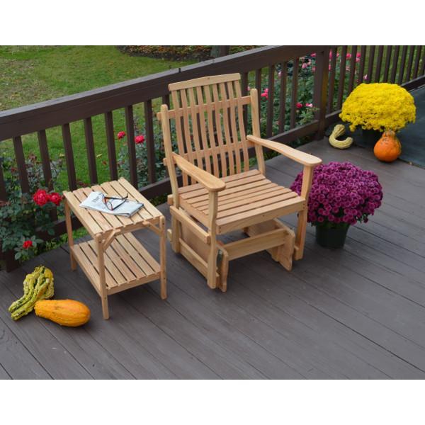 A &amp; L Furniture Bent Oak Glider Chair Glider Chair Natural