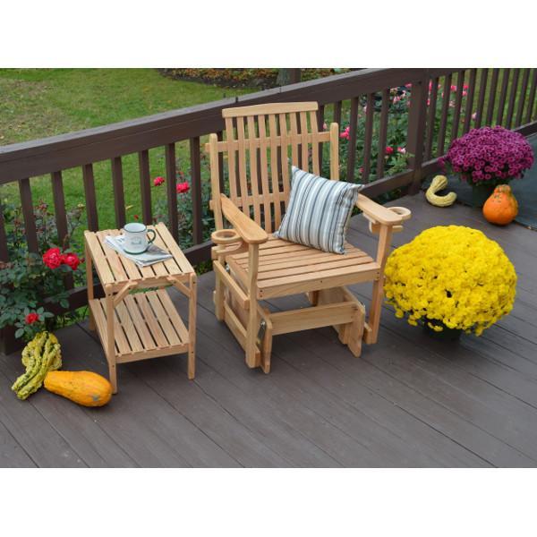 A &amp; L Furniture Bent Oak Glider Chair Glider Chair Natural
