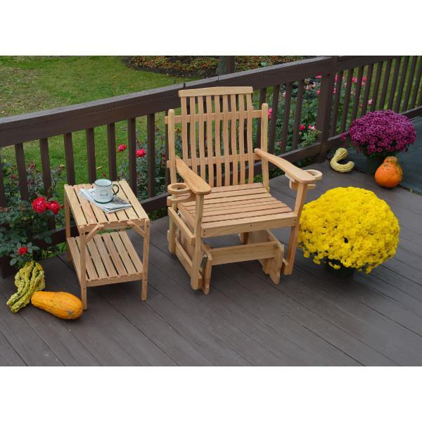A &amp; L Furniture Bent Oak Glider Chair Glider Chair Natural