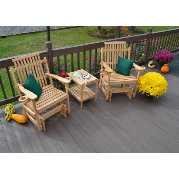 A &amp; L Furniture Bent Oak Glider Chair Glider Chair Natural