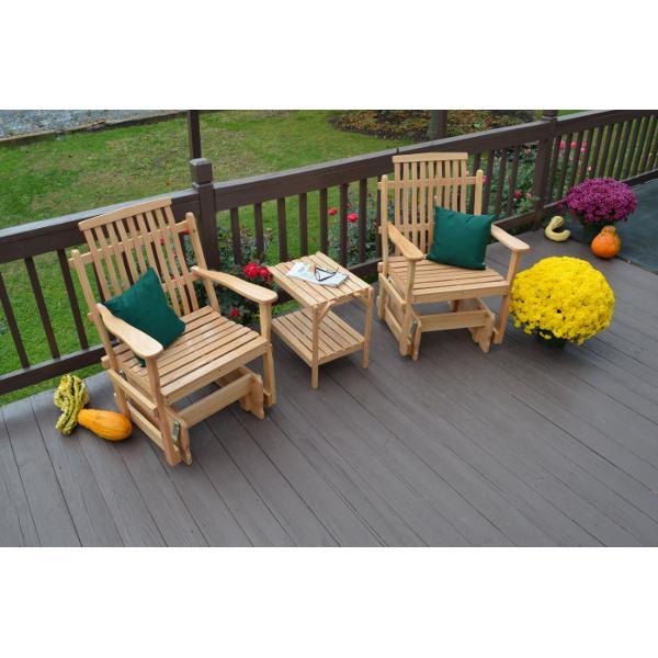 A &amp; L Furniture Bent Oak Glider Chair Glider Chair Natural