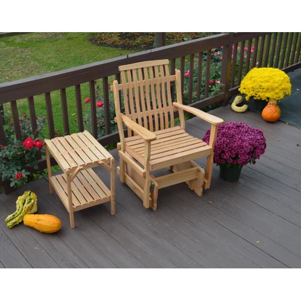A &amp; L Furniture Bent Oak Glider Chair Glider Chair Natural
