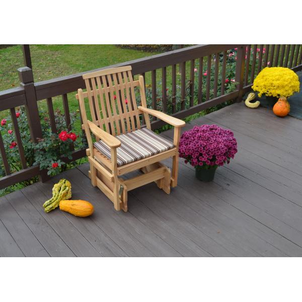 A &amp; L Furniture Bent Oak Glider Chair Glider Chair Natural