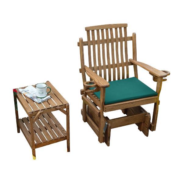 A &amp; L Furniture Bent Oak Glider Chair Glider Chair Natural
