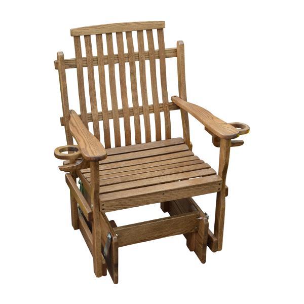 A &amp; L Furniture Bent Oak Glider Chair Glider Chair Natural