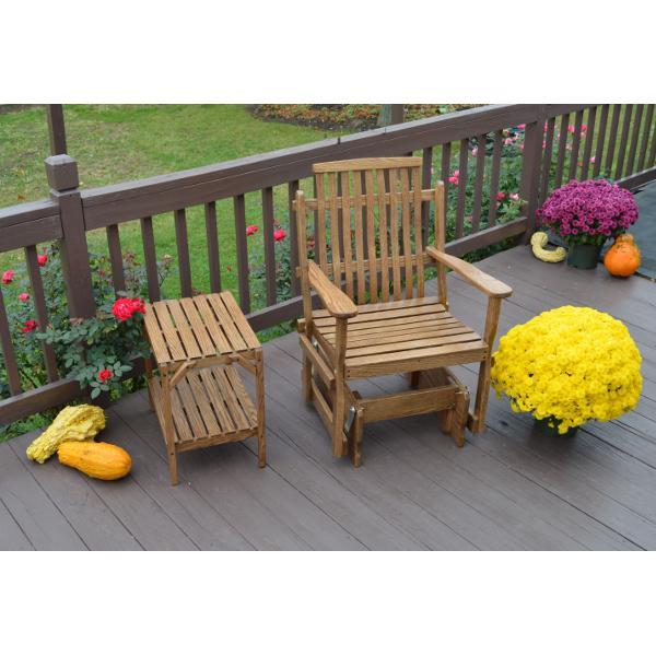 A &amp; L Furniture Bent Oak Glider Chair Glider Chair Natural
