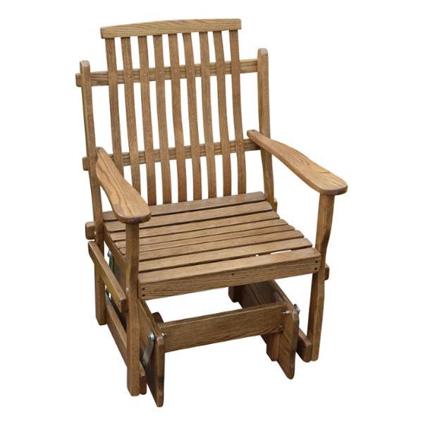 A &amp; L Furniture Bent Oak Glider Chair Glider Chair Walnut