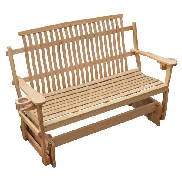 A &amp; L Furniture Bent Oak Glider Glider Natural / 4ft