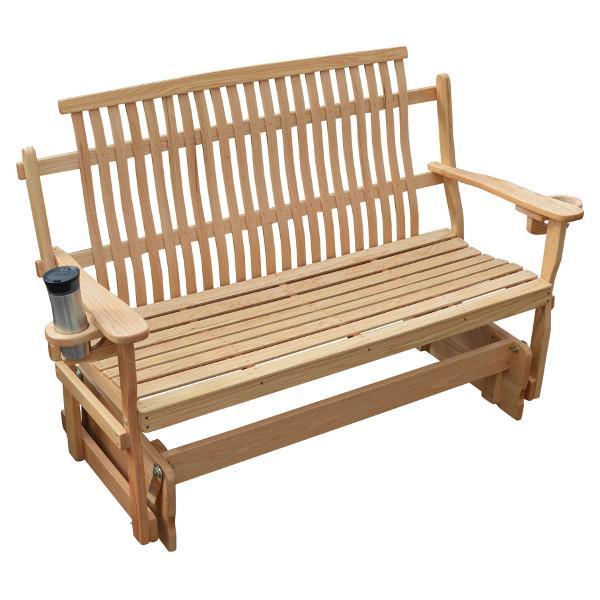 A &amp; L Furniture Bent Oak Glider Glider Natural / 4ft
