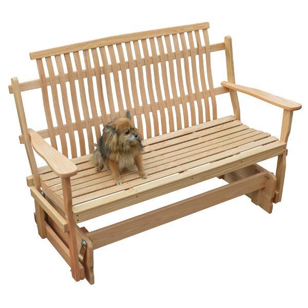 A &amp; L Furniture Bent Oak Glider Glider Natural / 4ft