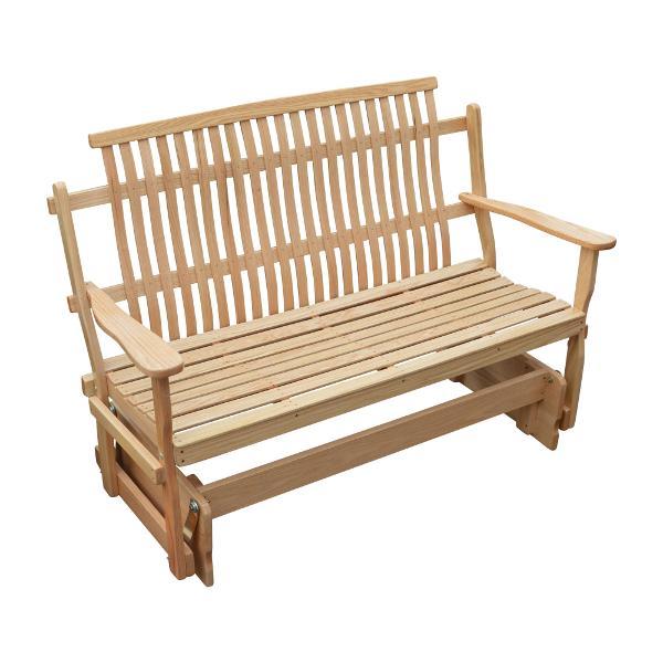 A &amp; L Furniture Bent Oak Glider Glider Natural / 4ft