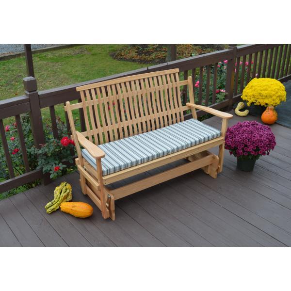 A &amp; L Furniture Bent Oak Glider Glider Natural / 4ft