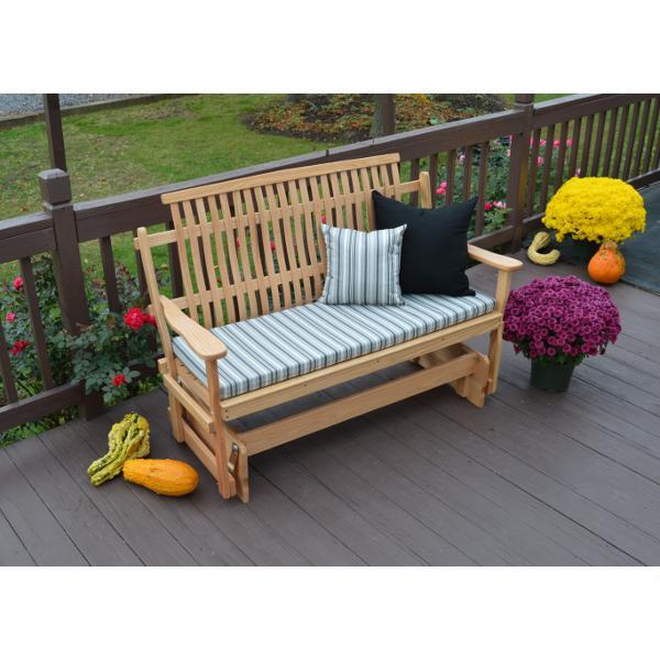 A &amp; L Furniture Bent Oak Glider Glider Natural / 4ft
