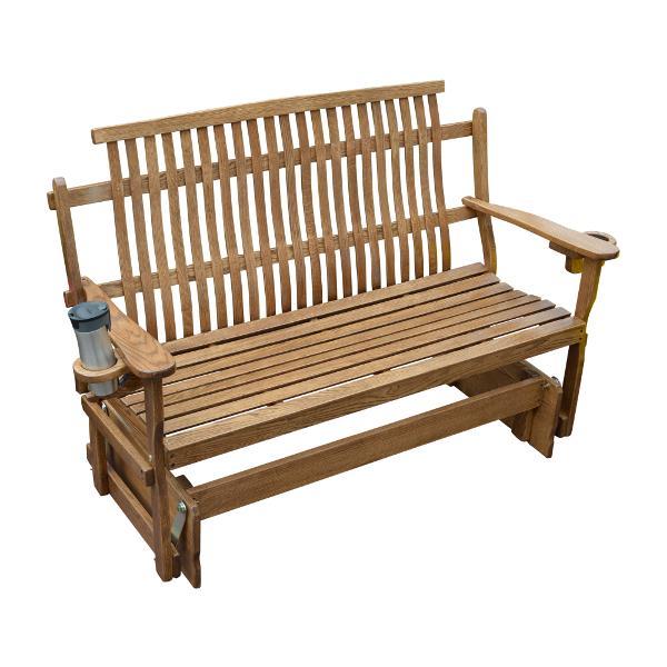 A &amp; L Furniture Bent Oak Glider Glider Natural / 4ft