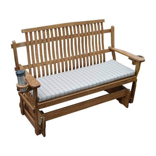 A &amp; L Furniture Bent Oak Glider Glider Natural / 4ft