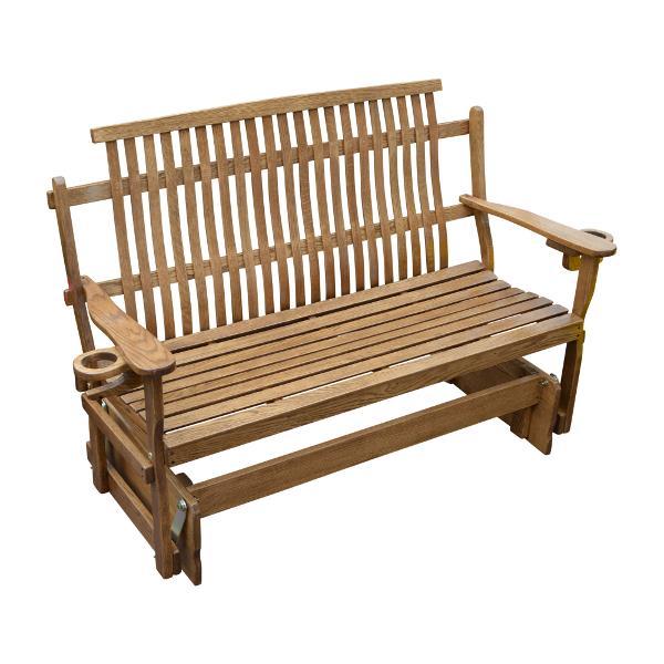 A &amp; L Furniture Bent Oak Glider Glider Natural / 4ft