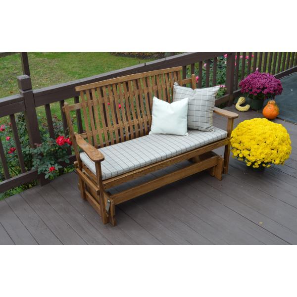 A &amp; L Furniture Bent Oak Glider Glider Natural / 4ft