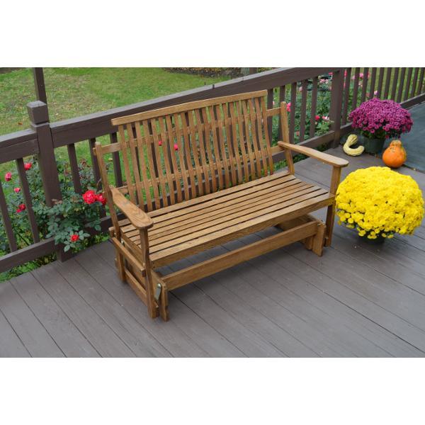 A &amp; L Furniture Bent Oak Glider Glider Natural / 4ft