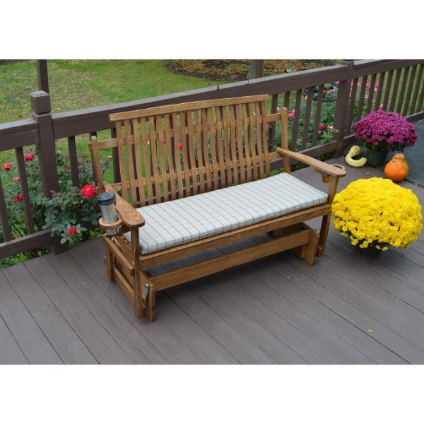 A &amp; L Furniture Bent Oak Glider Glider Natural / 4ft