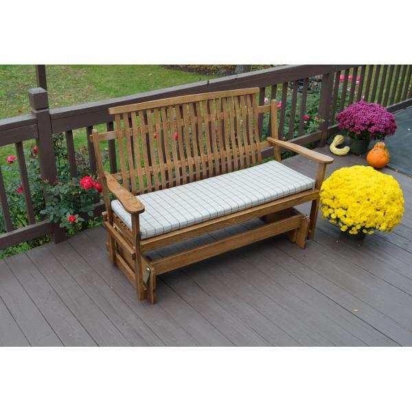 A &amp; L Furniture Bent Oak Glider Glider Natural / 4ft