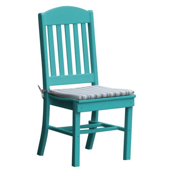A &amp; L Furniture Classic Dining Chair Outdoor Chairs Aruba Blue