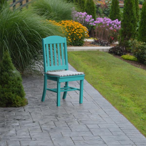 A &amp; L Furniture Classic Dining Chair Outdoor Chairs Aruba Blue