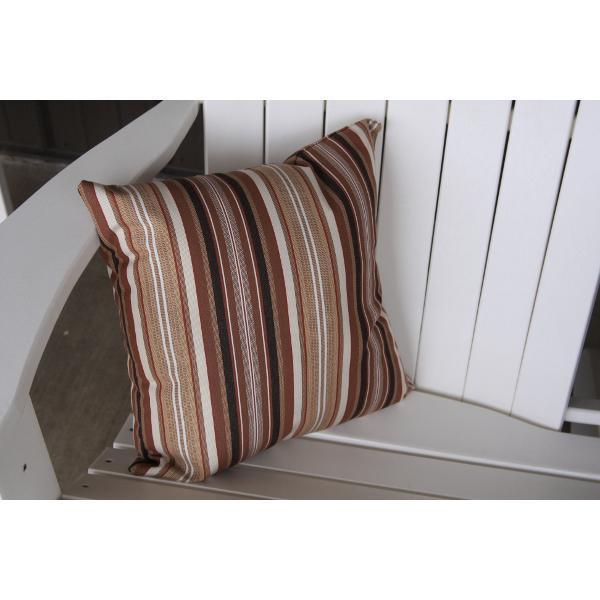 A &amp; L Furniture Cozy Pillow Pillows 15" pillow / Maroon Stripe