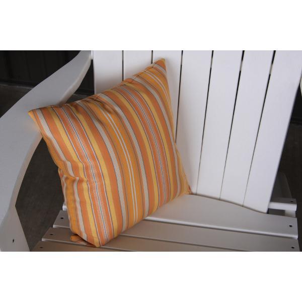 A &amp; L Furniture Cozy Pillow Pillows 15" pillow / Orange Stripe