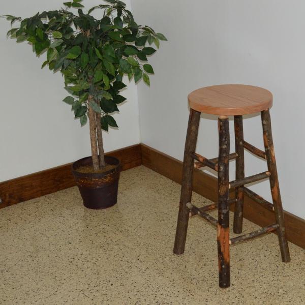 A &amp; L Furniture Hickory Bar Stool Stool Natural