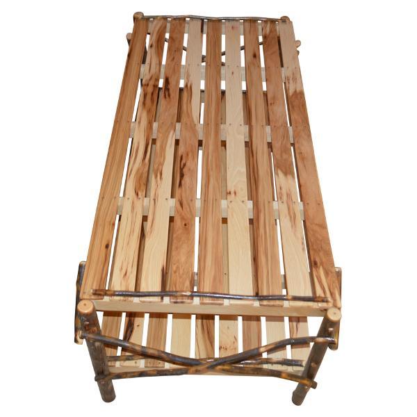 A &amp; L Furniture Hickory Coffee Table with Shelf Table Rustic Hickory