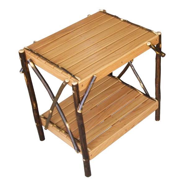 A &amp; L Furniture Hickory End Table Table Natural