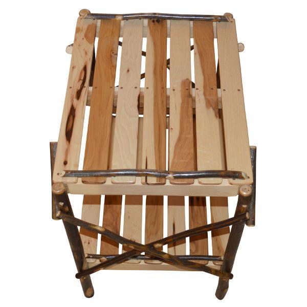 A &amp; L Furniture Hickory End Table Table Rustic Hickory