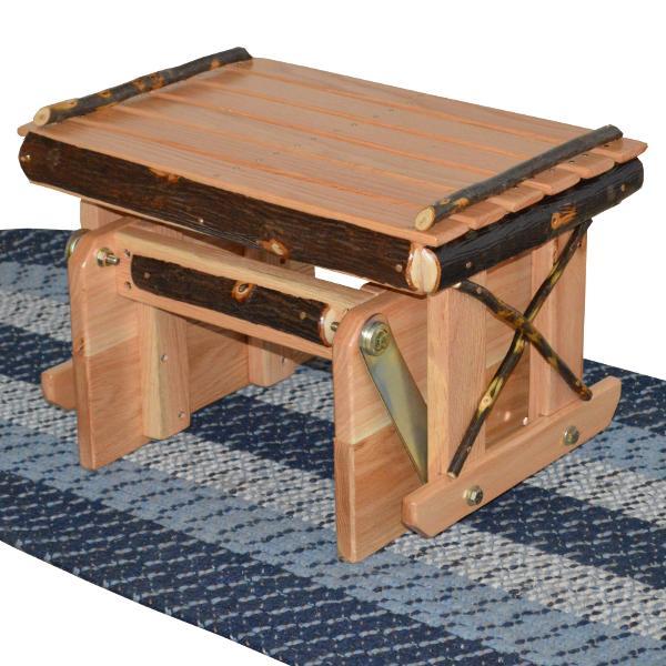 A &amp; L Furniture Hickory Gliding Ottoman Ottoman Rustic Hickory
