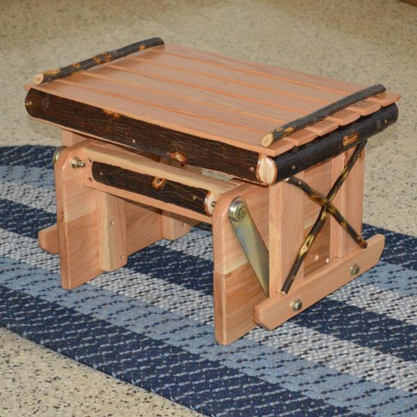 A &amp; L Furniture Hickory Gliding Ottoman Ottoman Rustic Hickory