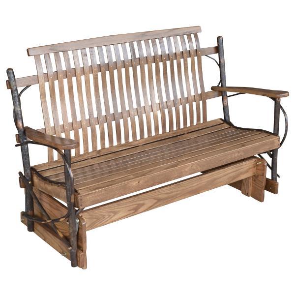 A &amp; L Furniture Hickory Porch Glider Glider 4ft / Rustic Hickory